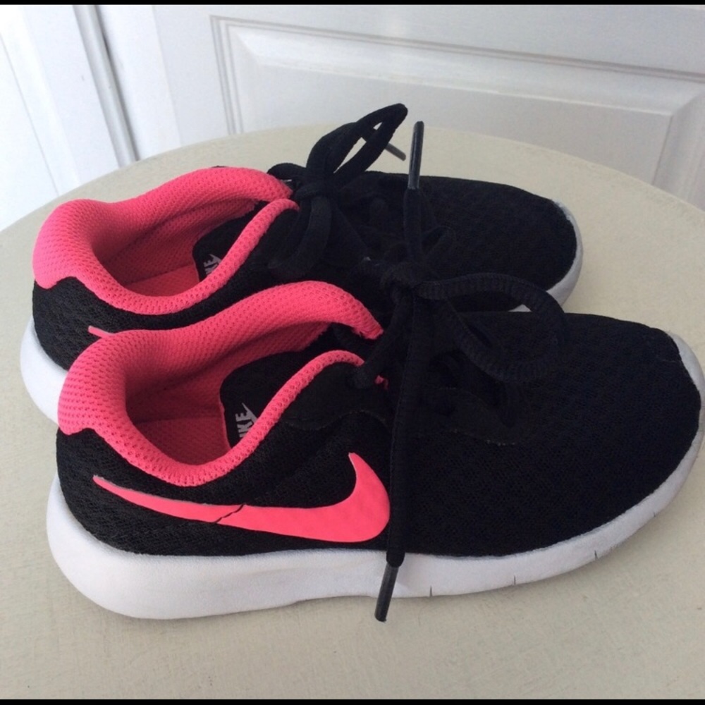 Black and Pink Nike Shoes